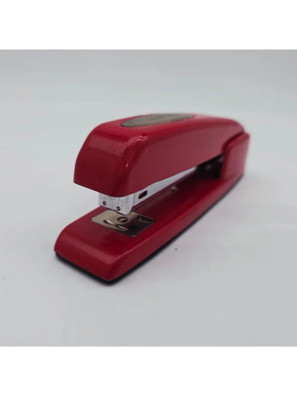 Swingline Red Desktop Stapler Vintage Metal Office Supply